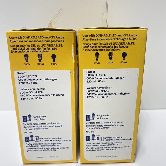 2 Leviton Dimmer With HomeKit Technology Works With Apple HomeKits 2 Units New - Picture 9 of 10